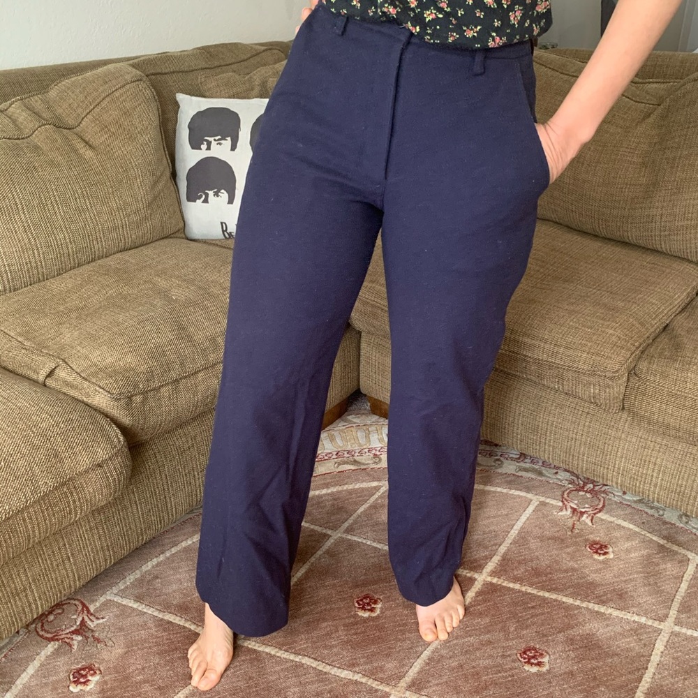 Navy Wool lined slacks Sz 2